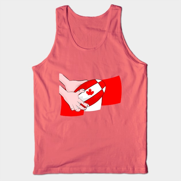 Canada Rugby Flag Tank Top by mailboxdisco